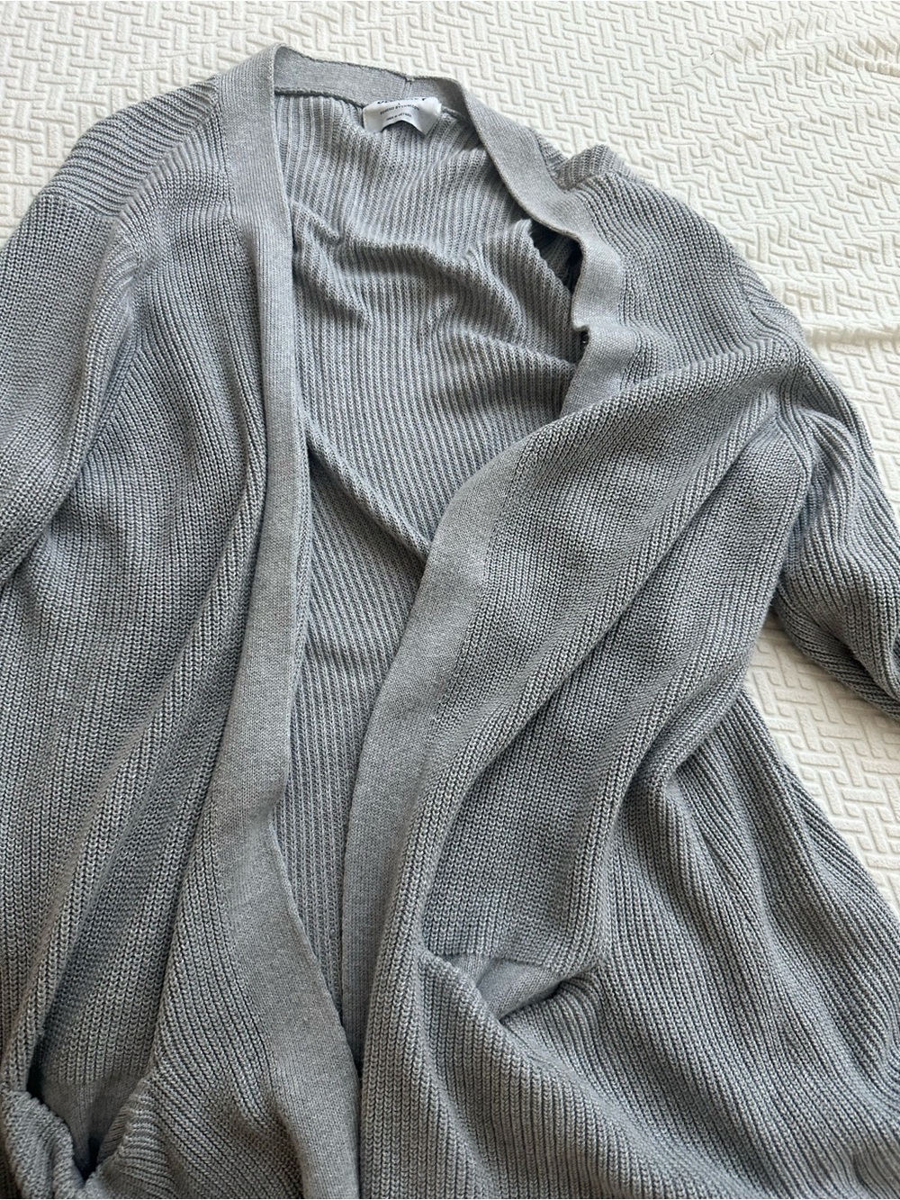 Old Navy Gray Open-Front Knit Cardigan